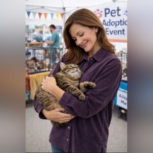 CHARTER CLUB Petite Medium Velvety Soft Blouse